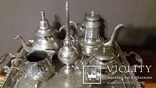 Чайный набор,серебрение,клеймо,Европа, фото №4
