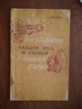 Орлова "Консервирование плодов, ягод и овощей в домашних условиях" 1959р., фото №2