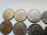 Quarter Dollar CША. 8 шт ., фото №11