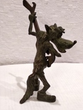 Бронзовая статуэтка Нимор " Волк из Ну погоди "- бронза, латунь., фото №4