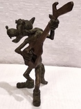 Бронзовая статуэтка Нимор " Волк из Ну погоди "- бронза, латунь., фото №5