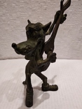 Бронзовая статуэтка Нимор " Волк из Ну погоди "- бронза, латунь., фото №8