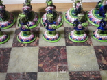 Серебряные шахматы с эмалями, фото №4