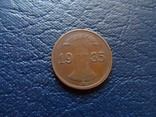 1 пфенниг 1935  Германия   (Г.7.36)~, фото №2