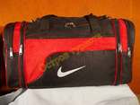 Сумка спортивная дорожная Nike 278 регулируемый объем красная, фото №3