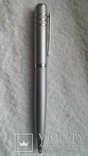 Увесистая металлическая шариковая ручка механизм поворотный, фото №4