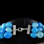 Ожерелье из натурального голубого оникса 1600 карат, фото №4