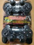 USB PC Gamepad джойстик 2шт Dual shock Double DC USB-2082, фото №6