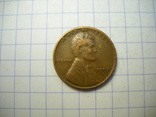 США, 1 цент 1952 г. (D), фото №2