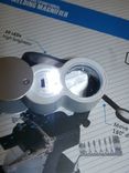 Лупа Magnifier 9888 40x кратное увеличение с LED и ультрафиолетовой подсветкой., фото №4
