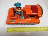 Игрушка из жести 60-х годов бульдозер трактор Super Dozer, Made in Japan, фото №4