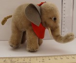 Слоник слон Steiff Штайфф без кнопки у вусі солома, фото №3