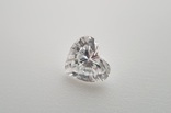 Природный бриллиант огранка сердце 0,24 карат, фото №3
