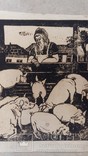 Дереворит із серії "Багатство рідної землі" О. Кульчицька 1950рік, фото №6