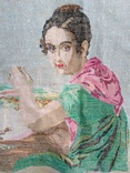 Картина "Вышивающая девушка", фото №9