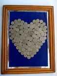 Сердце из монет., фото №2