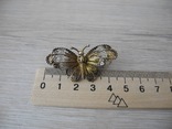 Брош бабочка серебро 800пр, фото №7