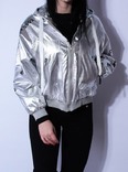 Куртка ветровка серебро, фото №2