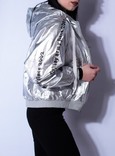 Куртка ветровка серебро, фото №3