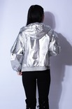 Куртка ветровка серебро, фото №4