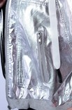 Куртка ветровка серебро, фото №5