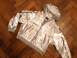 Куртка ветровка серебро, фото №6