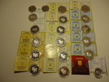 Повна серія срібних монет ‘‘ГероЇ козацької доби’’ банк, фото №3