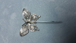 Серебряная брошь ,шпилька бабочка, фото №3