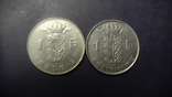 1 франк Бельгія 1978 (два різновиди), фото №2
