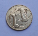 Кипр 2 цента 1994, фото №2
