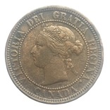 Канада 1 цент 1881 - Н г. Утроение "N" в слове Regina (Разновидность), фото №3