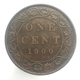 Канада 1 цент 1900 г. Отсутствует "H" mint mark (Разновидность), фото №2