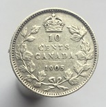 Канада 10 центов (центів) 1905 г., фото №2