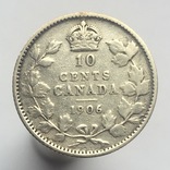 Канада 10 центов (центів) 1906 г., фото №2