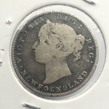 Канада. Ньюфаундленд. 10 центов (центів) 1885 г. Ключевой год, фото №3