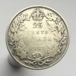 Канада 25 центов (центів) 1921 г., фото №2