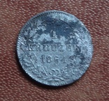 1 крейцер 1861   Бавария  серебро   (М.2.32)~, фото №3
