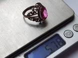 Советский женский перстень. Серебро 875. Позолота. Размер 17, фото №7