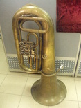 Музыкальный инструмент труба бас большая, фото №2