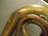 Музыкальный инструмент труба бас большая, фото №4