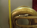Музыкальный инструмент труба бас большая, фото №6
