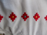 Борщівська жіноча вишиванка на тонкій бавовняній тканині, фото №11