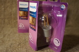 Светодиодная диммируемая лампочка  Philips Dimmable LED 4.5W 3 шт, фото №6