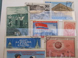 Лот марок СРСР та інших країн 75 шт. в кляйсері, чисті та гашені, окремі з наклейками, фото №4