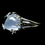 Кольцо серебряное 925 натуральный халцедон, цирконий., фото №3