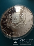 Монета сереброСлоны Сомали 1000 шиллингов 10 унций 999,9 серебро, фото №5