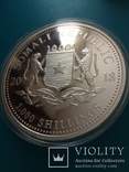 Монета сереброСлоны Сомали 1000 шиллингов 10 унций 999,9 серебро, фото №6