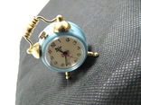 Часы миниатюра будильник Virtime - 4,5 см механика точный ход, фото №2