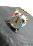 Часы миниатюра будильник Virtime - 4,5 см механика точный ход, фото №10
