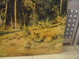 Репродукция. Картина литография шишкин, дерево лак, фото №5